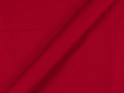 Bright Red Plain Butter Crepe Fabric (Wholesale)