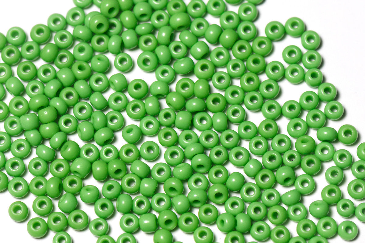 Light Green Opaque Preciosa Seeds Beads