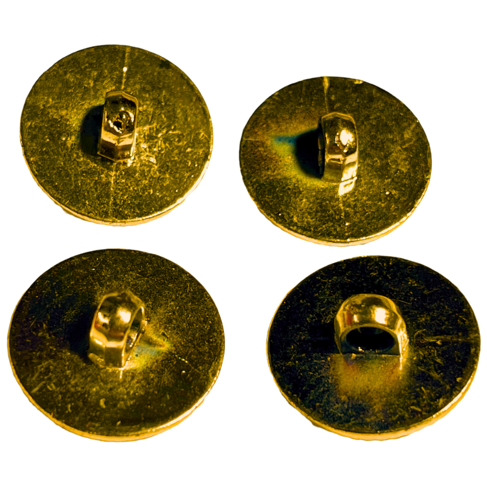 Red & Golden King’s & Queen’s Favourite Crown Design Round Shank Plastic Button Red and Golden Colour for Coat, Suit, Blazer, Sherwani, Nehru Jacket and for all Types of Clothes