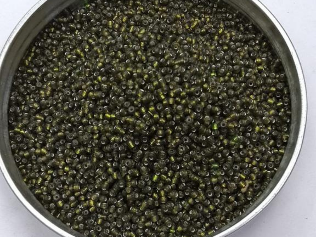 Deep Green Inside Colour Round Rocaille Glass Seed Beads- 2 mm (Wholesale)