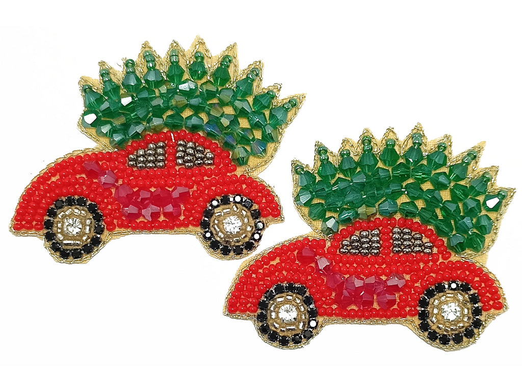 Multicolor Car Beaded Motifs