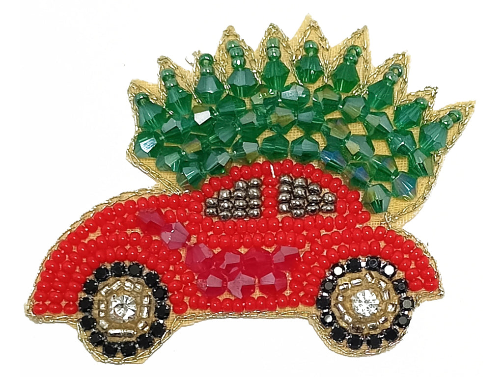 Multicolor Car Beaded Motifs