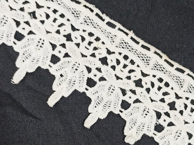 White Dyeable Greige Design LAC Cotton Crochet Laces