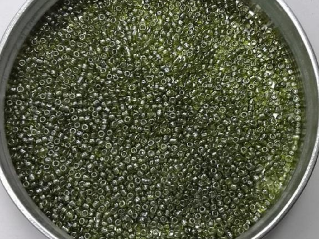 Light Green Transparent Round Rocaille Glass Seed Beads- 2 mm (Wholesale)