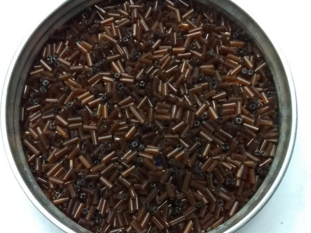 Dark Brown Pipe Glass Seed Beads- 4.5 mm (Wholesale)