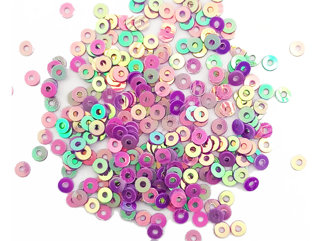 Multicolor Rainbow Circular Sequins