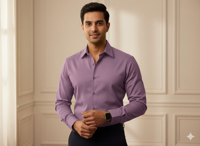 वाइल्ड ऑर्किड गुलाबी सादा ग्लेज्ड कॉटन फ़ैब्रिक (थोक)