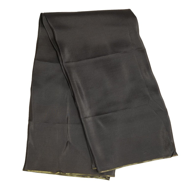 Black Plain Viscose Uppada Silk Fabric (Wholesale)