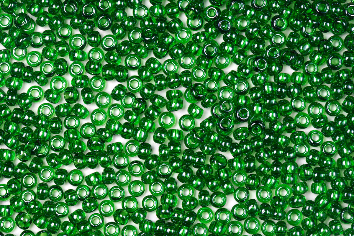 Green Preciosa Luster Inside Round Rocailles Seeds Beads