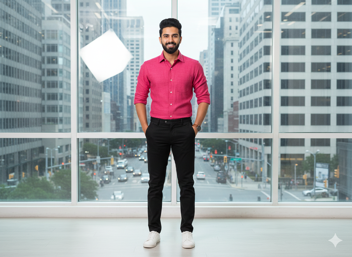 मैजेंटा कॉटन लिनन फ़ैब्रिक