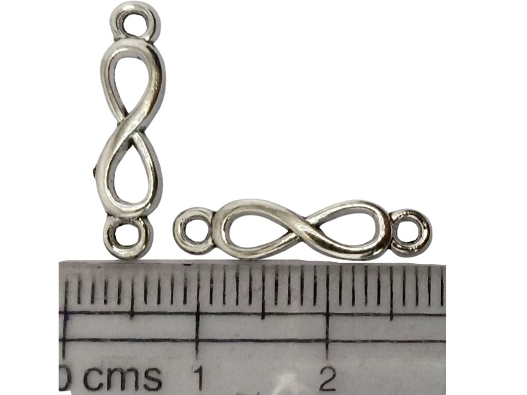 Silver Infinity Shaped Metal Charms