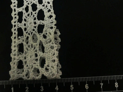 Dyeable Greige Design 110 Cotton Crochet Laces