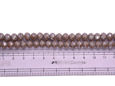 Chocolate Brown Double Tone Crystal Beads