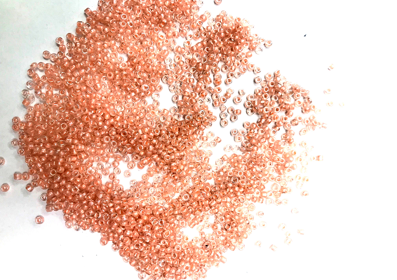 Peach Round Rocaille Glass Seed Beads -11/0 or 2mm (Wholesale)