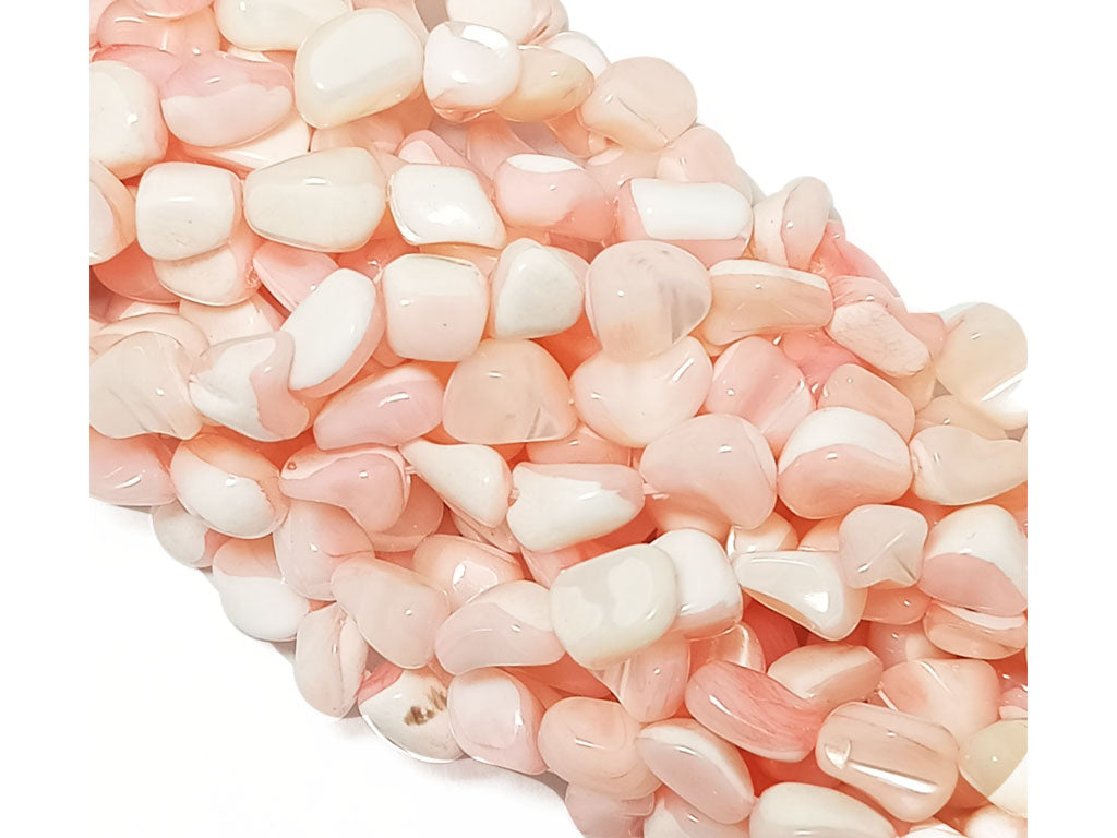 Baby Pink Uneven Shell Beads