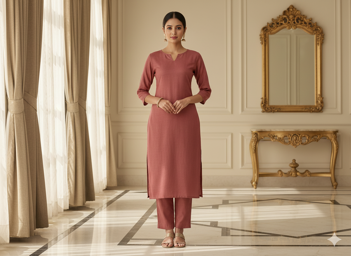 देवदार भूरा सादा चमकीला सूती कपड़ा