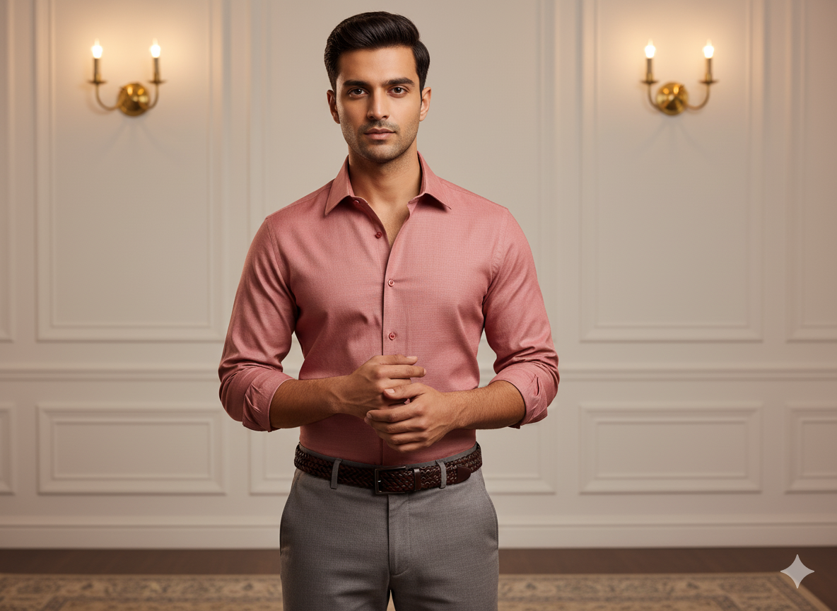 देवदार भूरा सादा चमकीला सूती कपड़ा