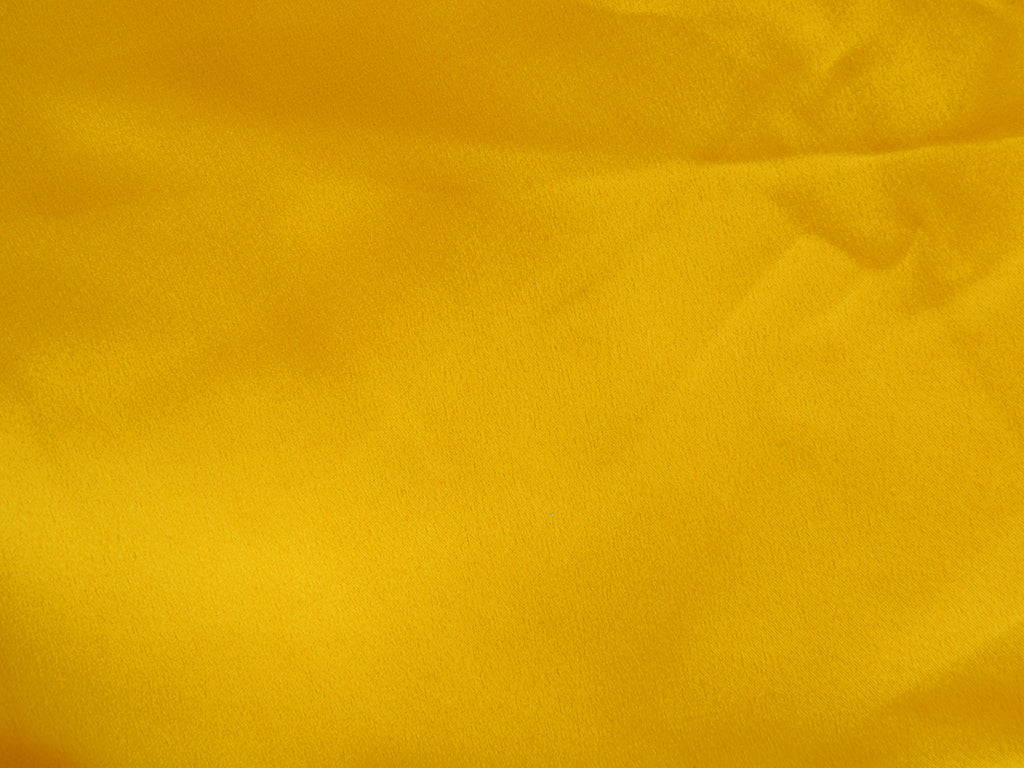 Yellow Plain Moss Satin Fabric