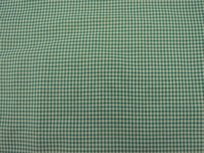Teal Checks Yarns Dyed Pure Cotton Fabric