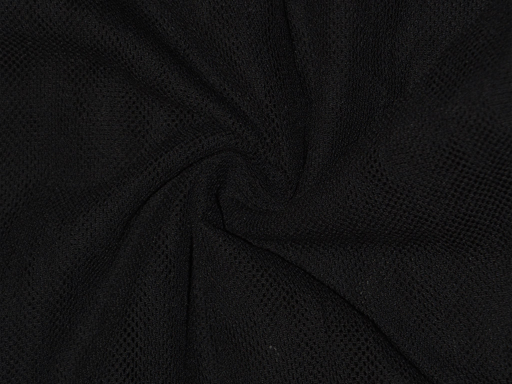 Plain Black Mesh Nylon Net Fabric