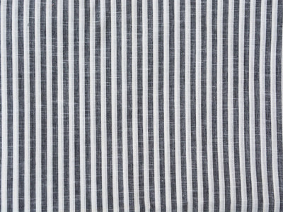 White & Black Strips Pattern Pure Cotton Jacquard Fabric