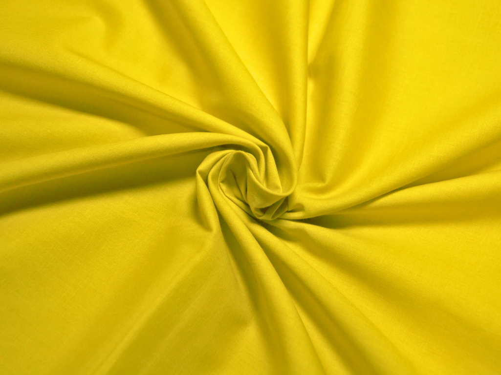 Leamon Yellow Plain 100% Pure Mul Mul Cotton