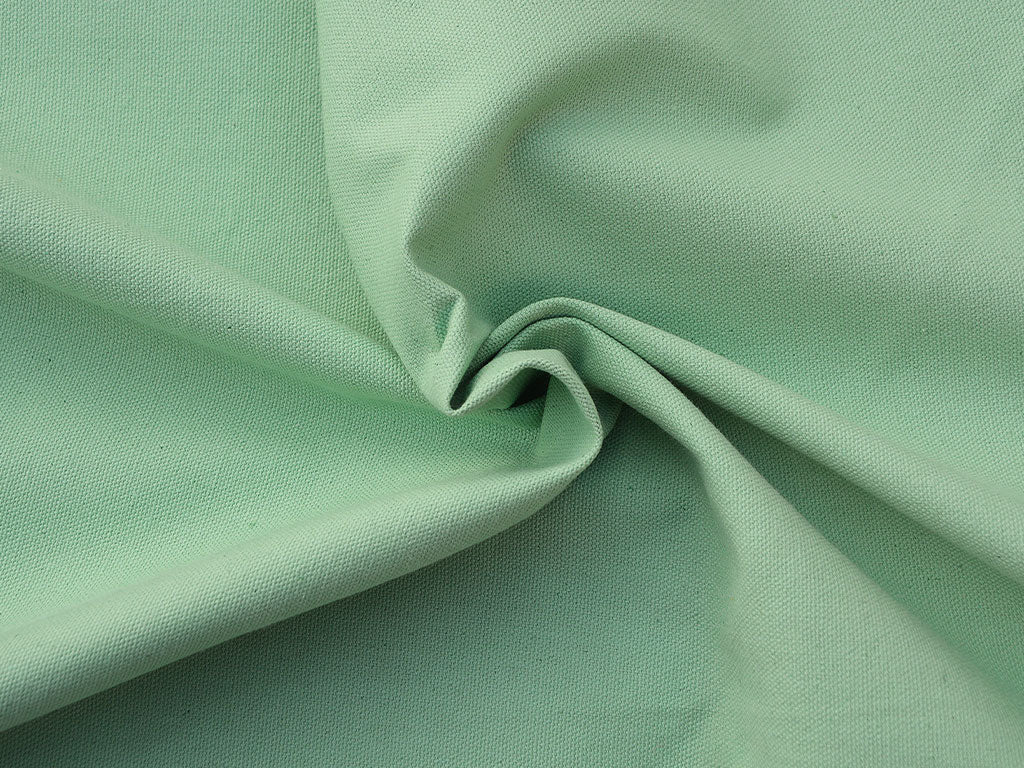 Mint Green Plain Heavy Cotton Canvas Fabric