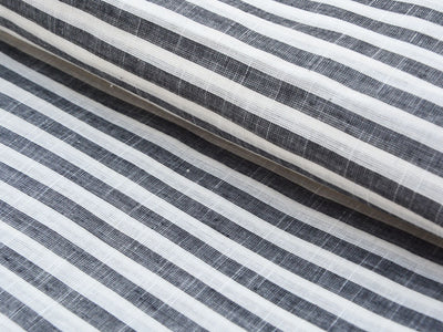 White & Black Strips Pattern Pure Cotton Jacquard Fabric