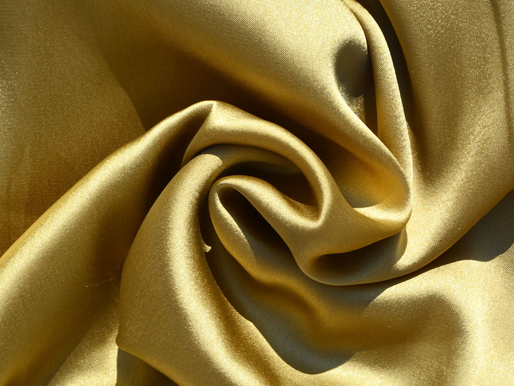 Light Golden Plain Heavy Japan Satin Fabric