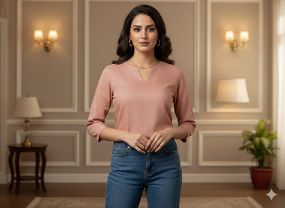 फ्लेमिंगो पिंक प्लेन ग्लेज्ड कॉटन फ़ैब्रिक