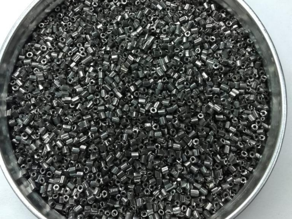 Graphite Grey 2 Cut Glass Seed Beads- 2 mm (Wholesale)