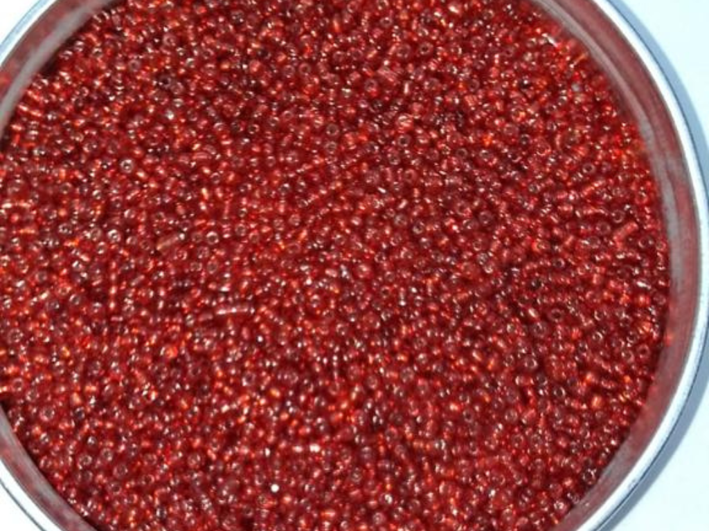 Dark Red Round Rocaille Glass Seed Beads