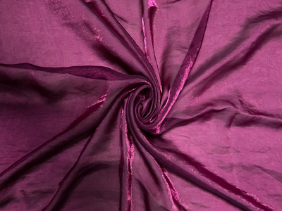 Luxuries Dark Raspberry Heavy Fendi Silk