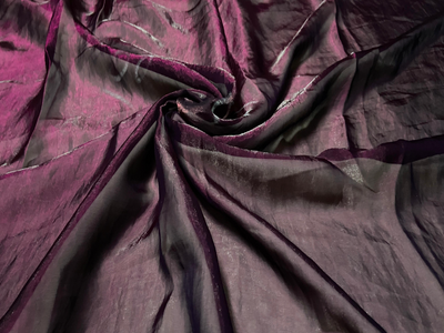 Luxuries Iridescent Purple Heavy Fendi Silk
