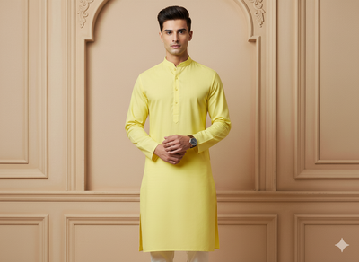 Bright Yellow Turkey Giza Cotton Fabric