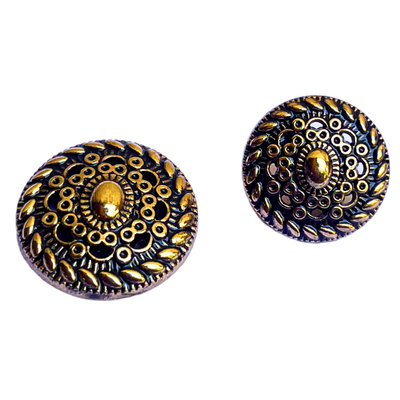 Golden & Black Designer Metal Buttons