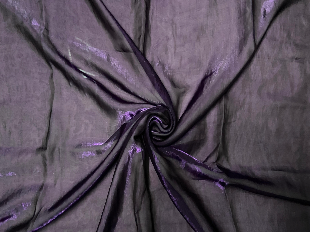 Luxuries Violet Heavy Fendi Silk