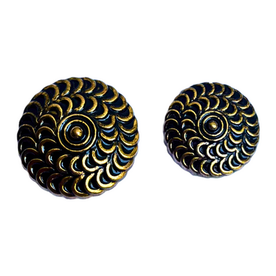 Black & Golden Designer Metal Buttons