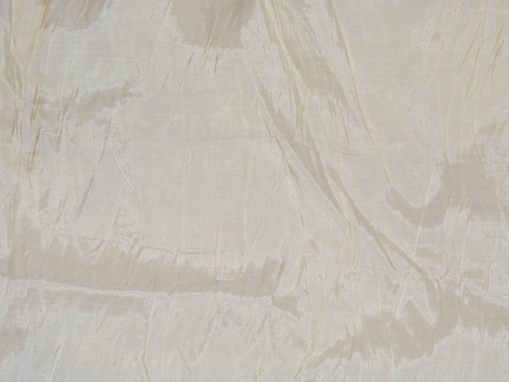 Cream Lustrous Plain Polyester Fabric