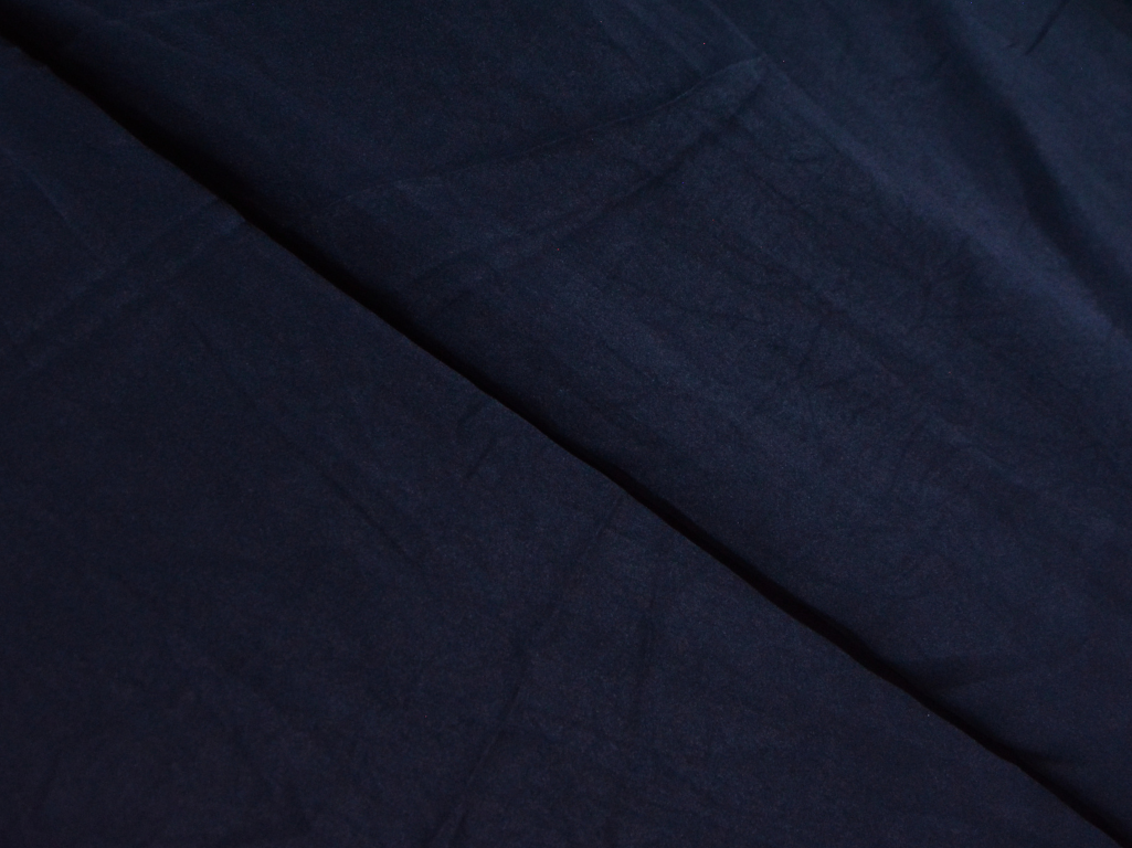 Dark Blue Plain Malai Satin Fabric