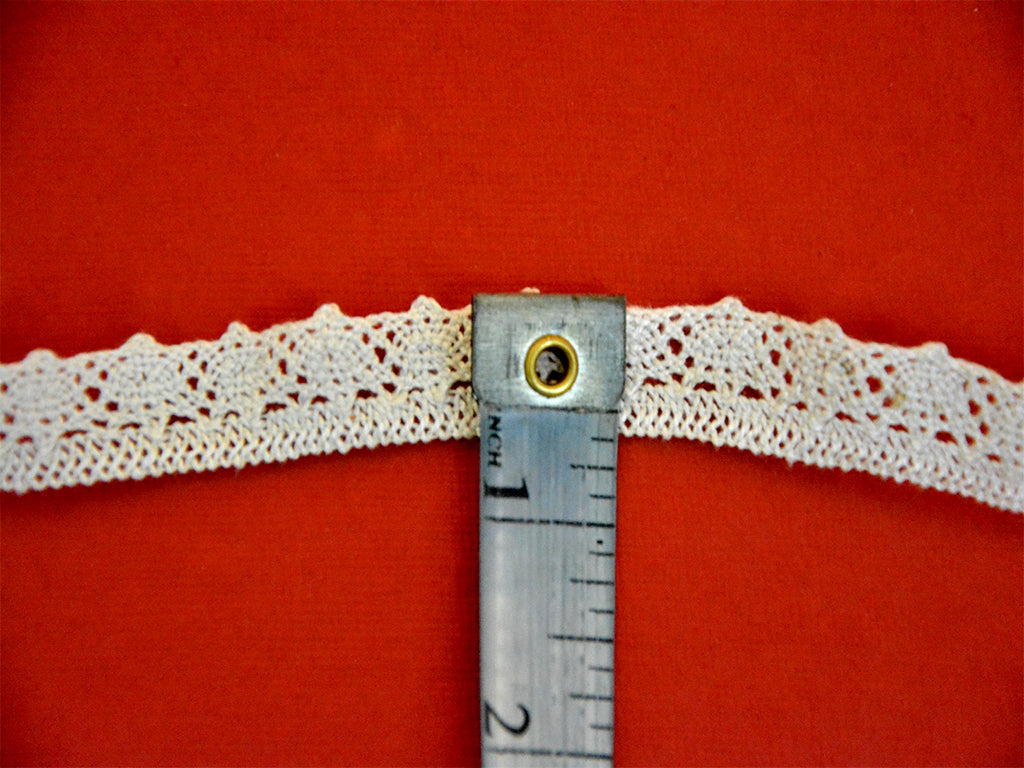 Off White Pattern L-54 Dyeable Cotton Crochet Lace