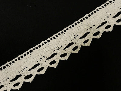 Dyeable Greige Design 57 Cotton Crochet Laces