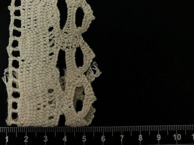 Dyeable Greige Design 57 Cotton Crochet Laces