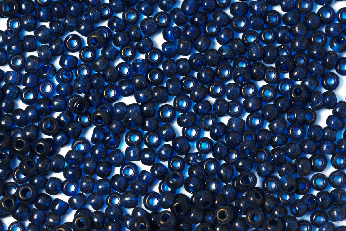 Yankees Blue Transparent Preciosa Seeds Beads