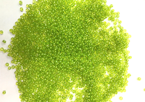 Peridot Green Round Rocaille Glass Seed Beads- 11/0 or 2mm (Wholesale)