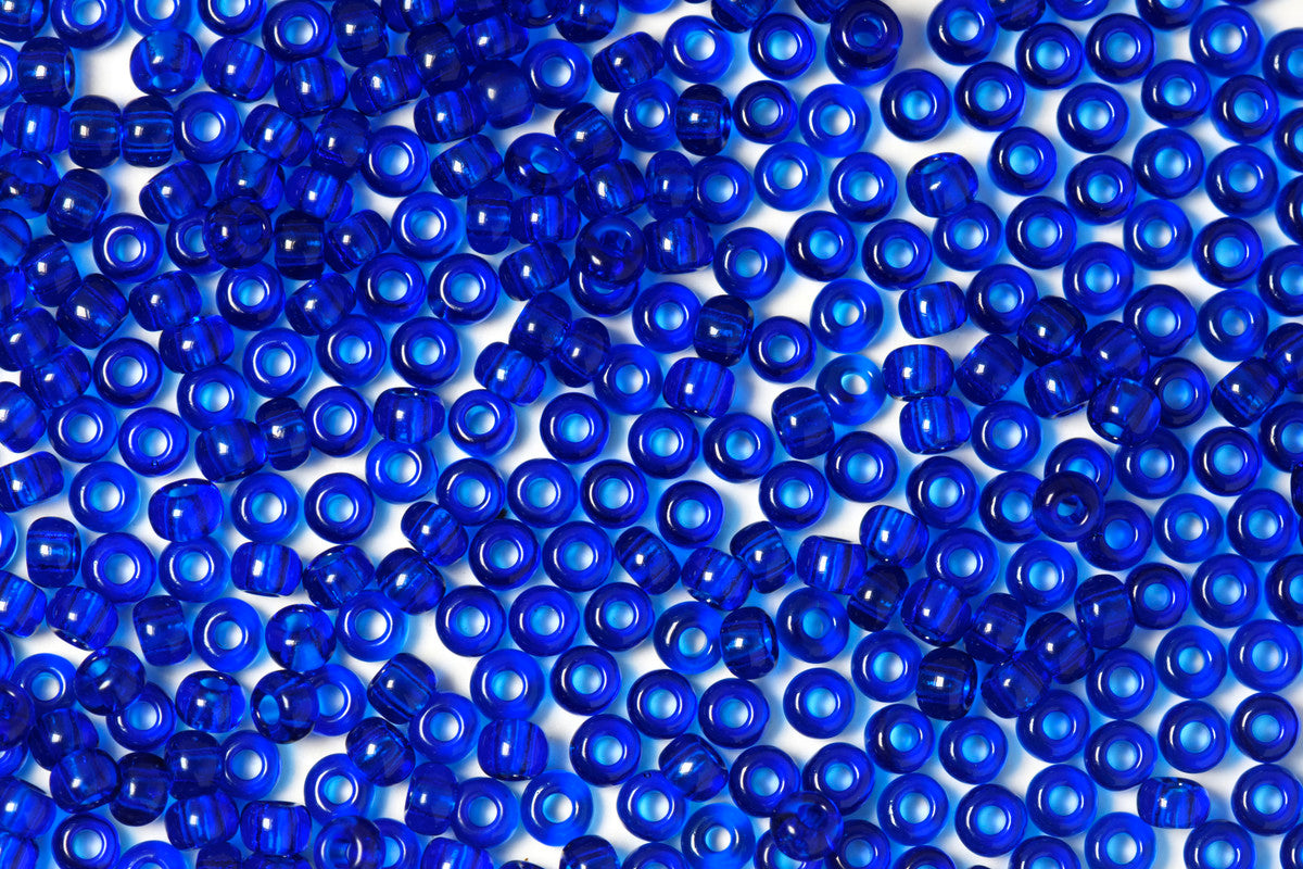 Navy Blue Transparent Preciosa Seeds Beads