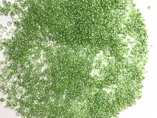 Green Round Rocaille Glass Seed Beads- 11/0 or 2mm (Wholesale)