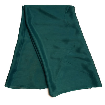 Rama Green Plain Viscose Chinon Chiffon Fabric (Wholesale)