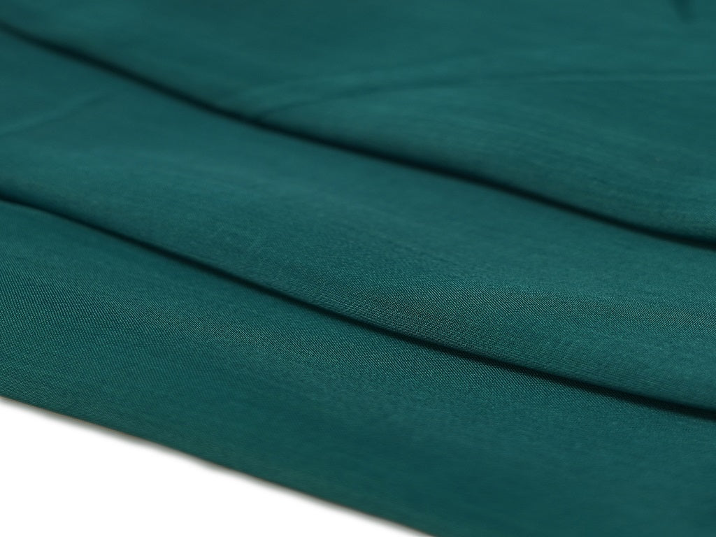 Rama Green Plain Viscose Chinon Chiffon Fabric (Wholesale)