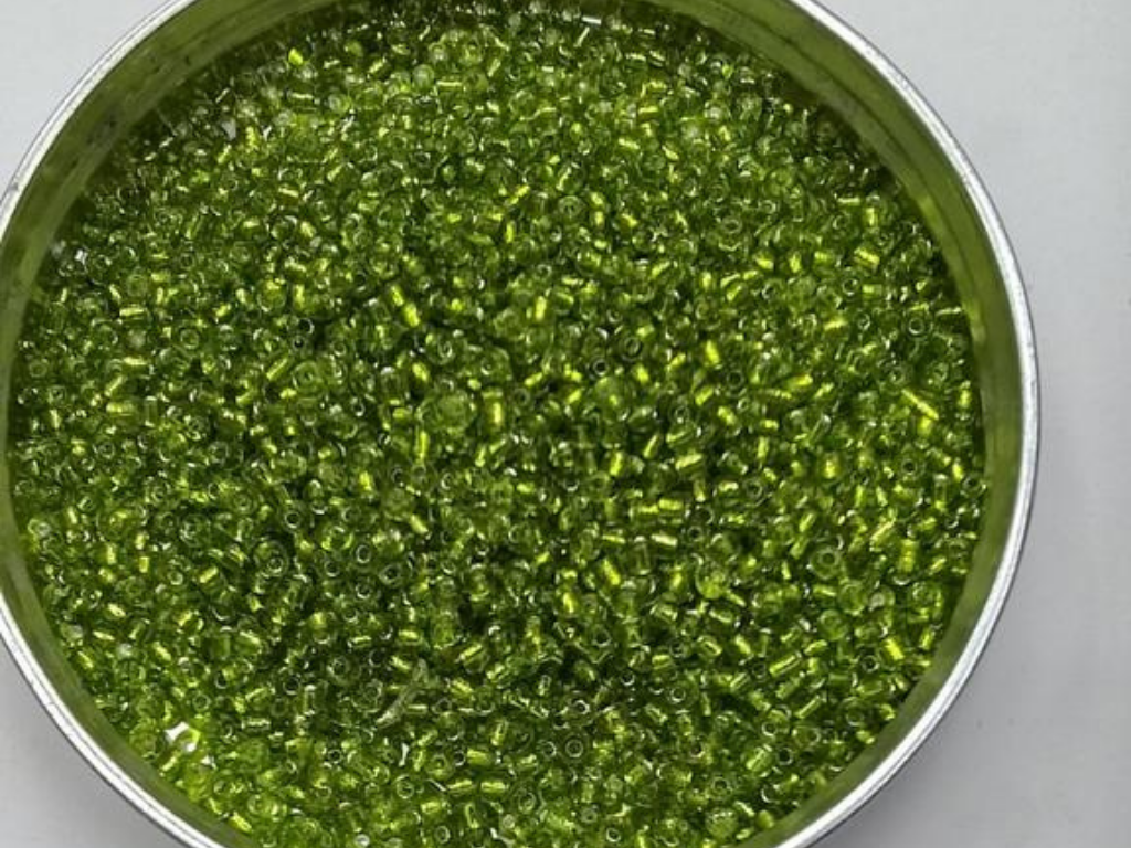 Peridot Green Inside Colour Round Rocaille Glass Seed Beads- 2 mm (Wholesale)